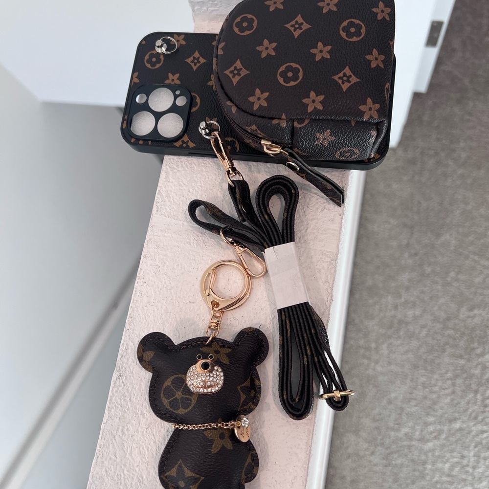 Brown and Black Designer Phone Case Set